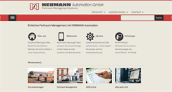 Desktop Screenshot of hermann-automation.de