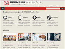 Tablet Screenshot of hermann-automation.de